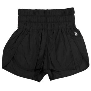 Free People Movement Smocked Waist Black Shorts | Women’s Size S